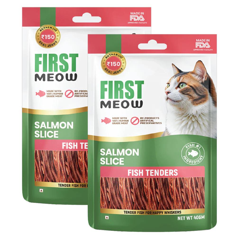 First Meow Salmon Slice Jerky Cat Treat