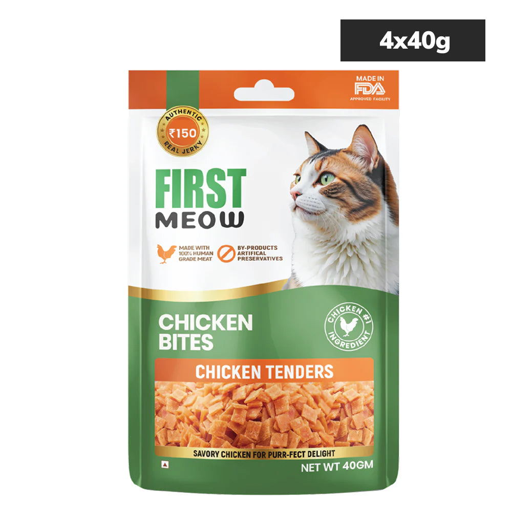 First Meow Chicken Bites Jerky Cat Treat