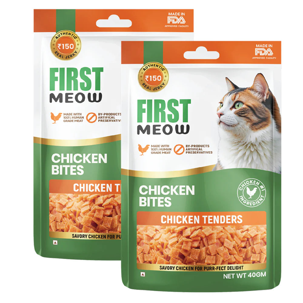 First Meow Chicken Bites Jerky Cat Treat