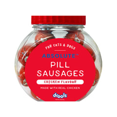 Drools Real Chicken Pill Sausage Treats for Dogs and Cats(Jar)