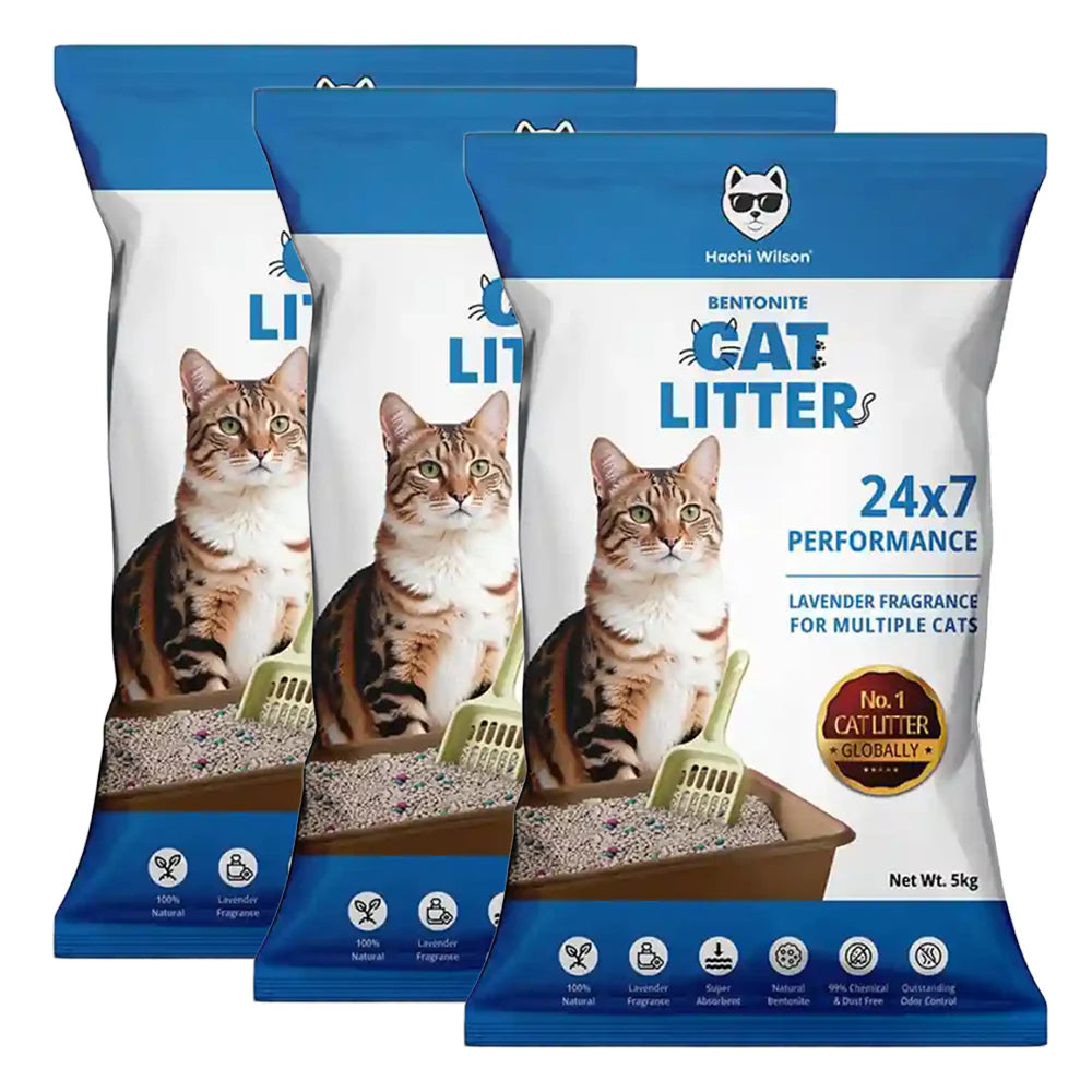 Hachi Wilson Scented Natural Bentonite White Sand Cat Litter