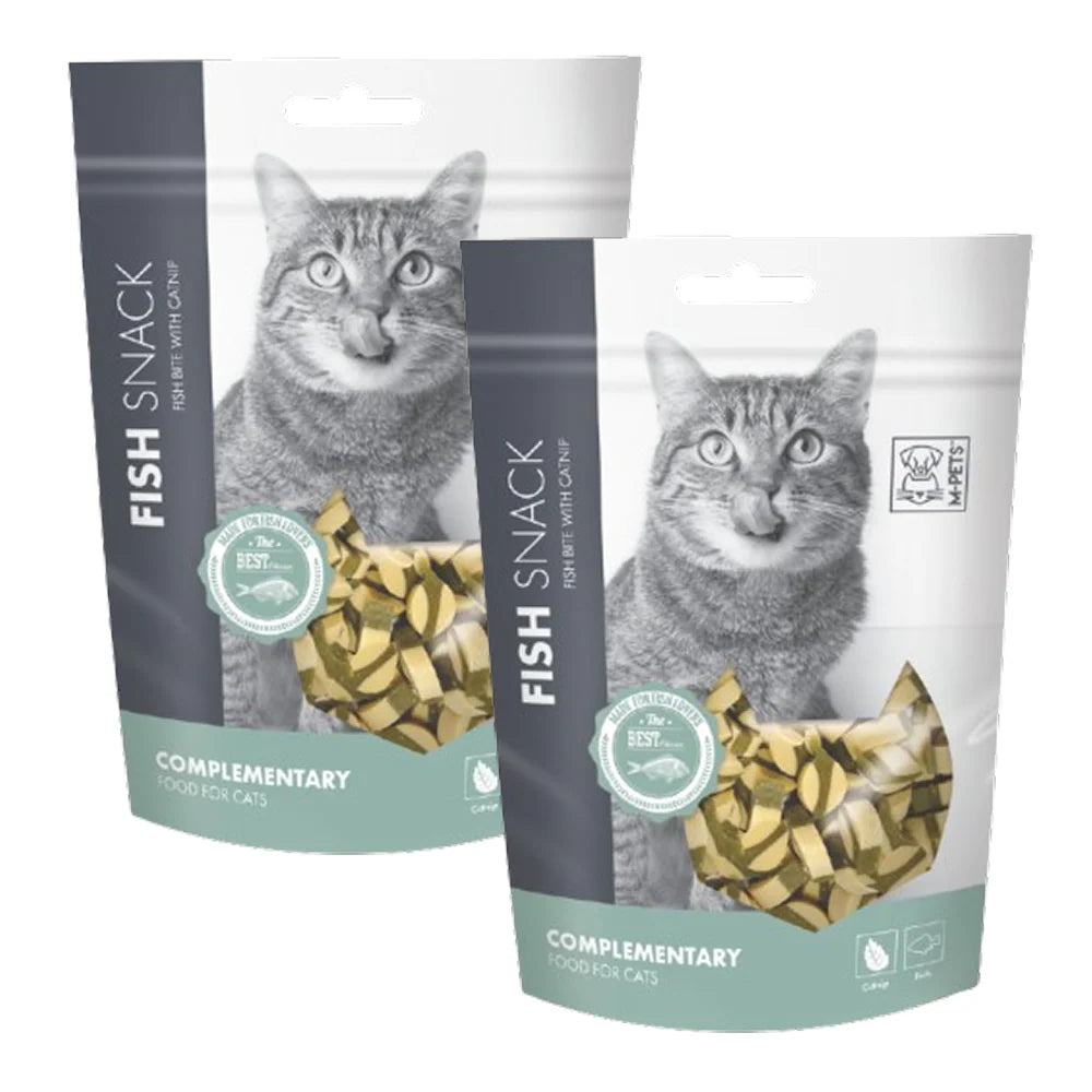 M PETS Fish Bite With Catnip Treats for Cats