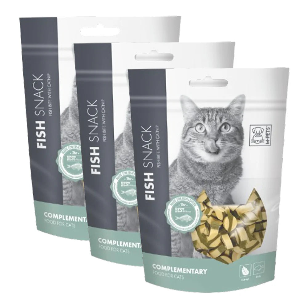 M PETS Fish Bite With Catnip Treats for Cats
