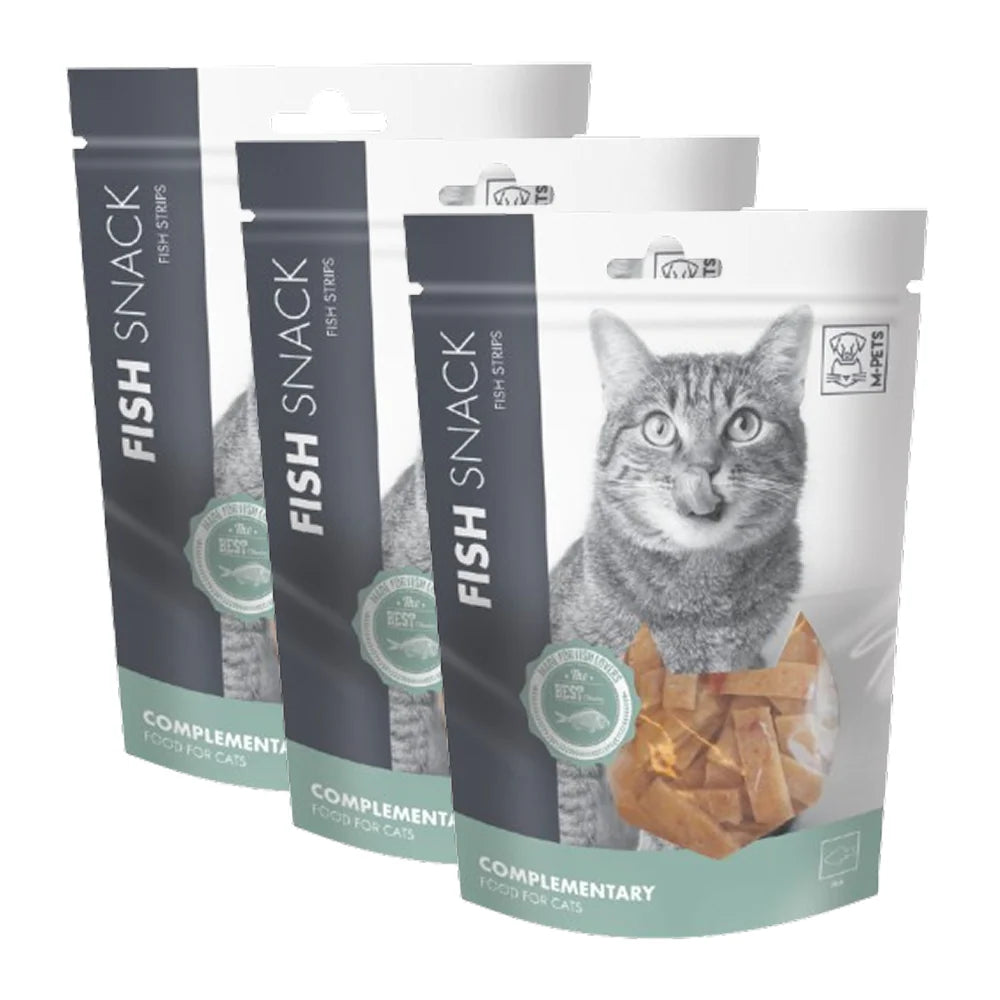 M PETS Fish Strips Treats for Cats