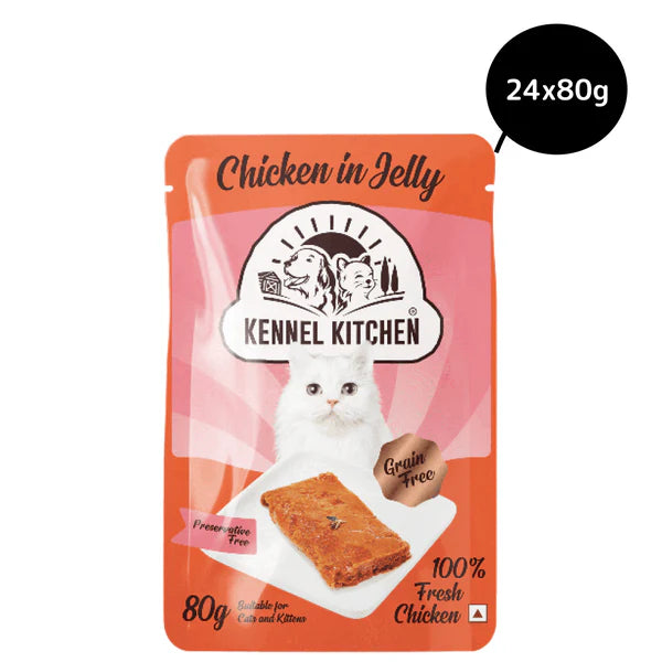 Kennel Kitchen Chicken in Jelly Kitten & Adult Cat Wet Food (All Life Stage)
