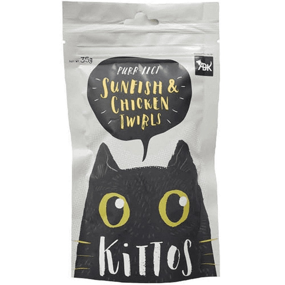 Kittos Purr Fect Sunfish Chicken and Twirls Cat Treats