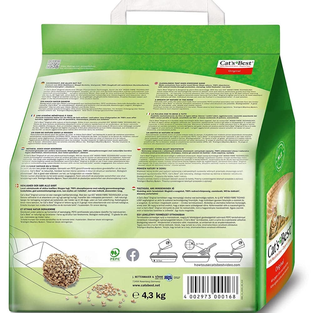 Cat's Best Unscented Original Cat Litter