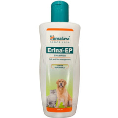 Himalaya Erina EP Tick & Flea Shampoo (Lemon Fragrance) and Tick & Flea Dusting Powder for Dogs and Cats Combo