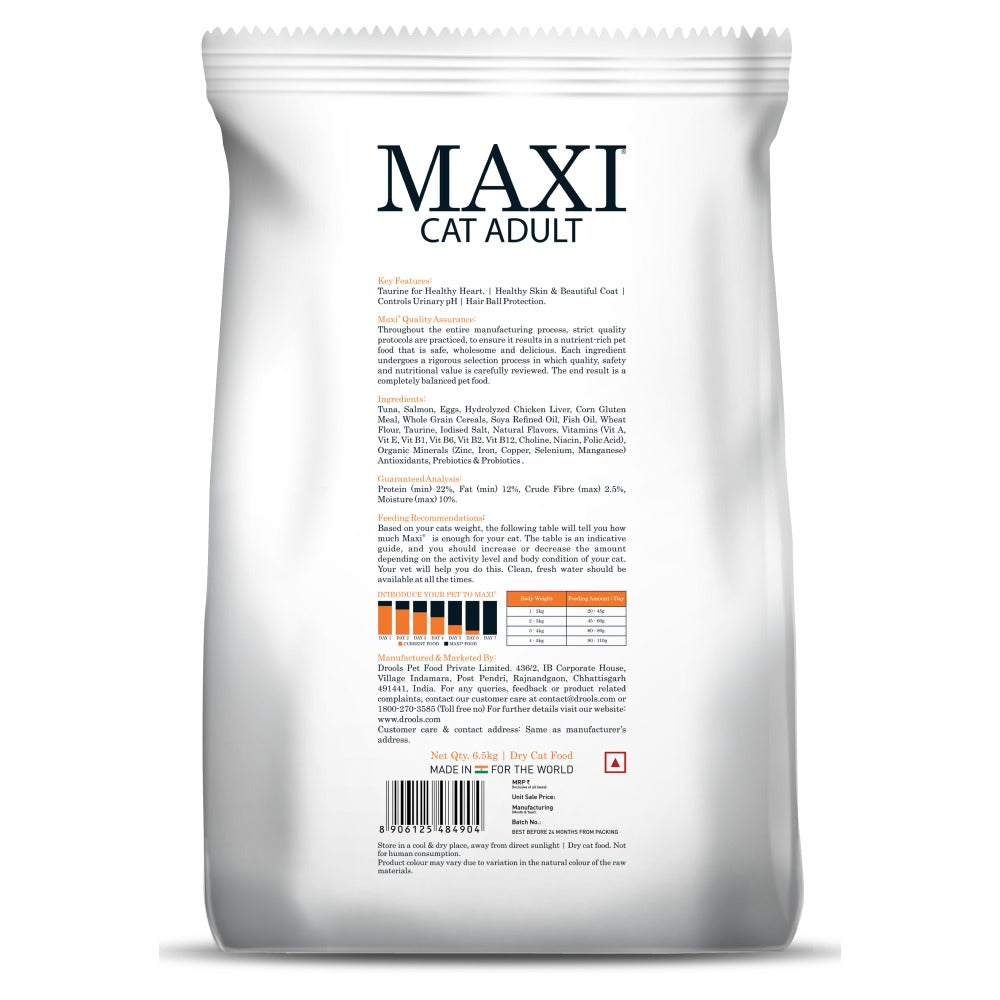 Maxi Adult Tuna & Salmon Adult Dry Cat Food