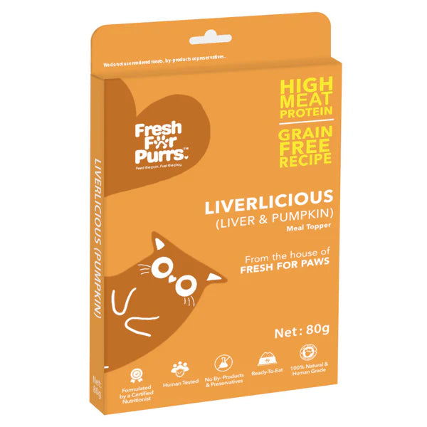 Fresh For Purrs Liverlicious Pumpkin Supplement for Cats