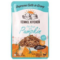 Kennel Kitchen Supreme Cuts Fish with Pumpkin and Lamb with Pumpkin Gravy Adults & Puppy Dog Wet Food (All Life stages) Combo
