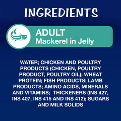 Purina Felix Mackerel with Jelly and Salmon with Jelly Adult Cat Wet Food Combo