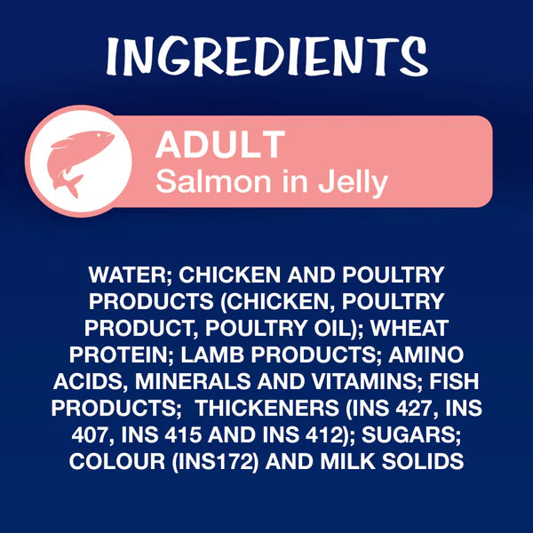 Purina Felix Mackerel with Jelly and Salmon with Jelly Adult Cat Wet Food Combo