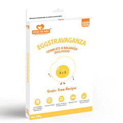 Fresh For Paws Eggstravaganza Dog Wet Food and Drools Absolute Salmon Oil Syrup Supplement for Dogs Combo