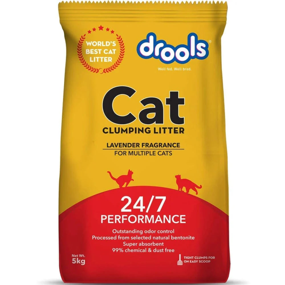 Drools Lavender Scented Clumping Cat Litter
