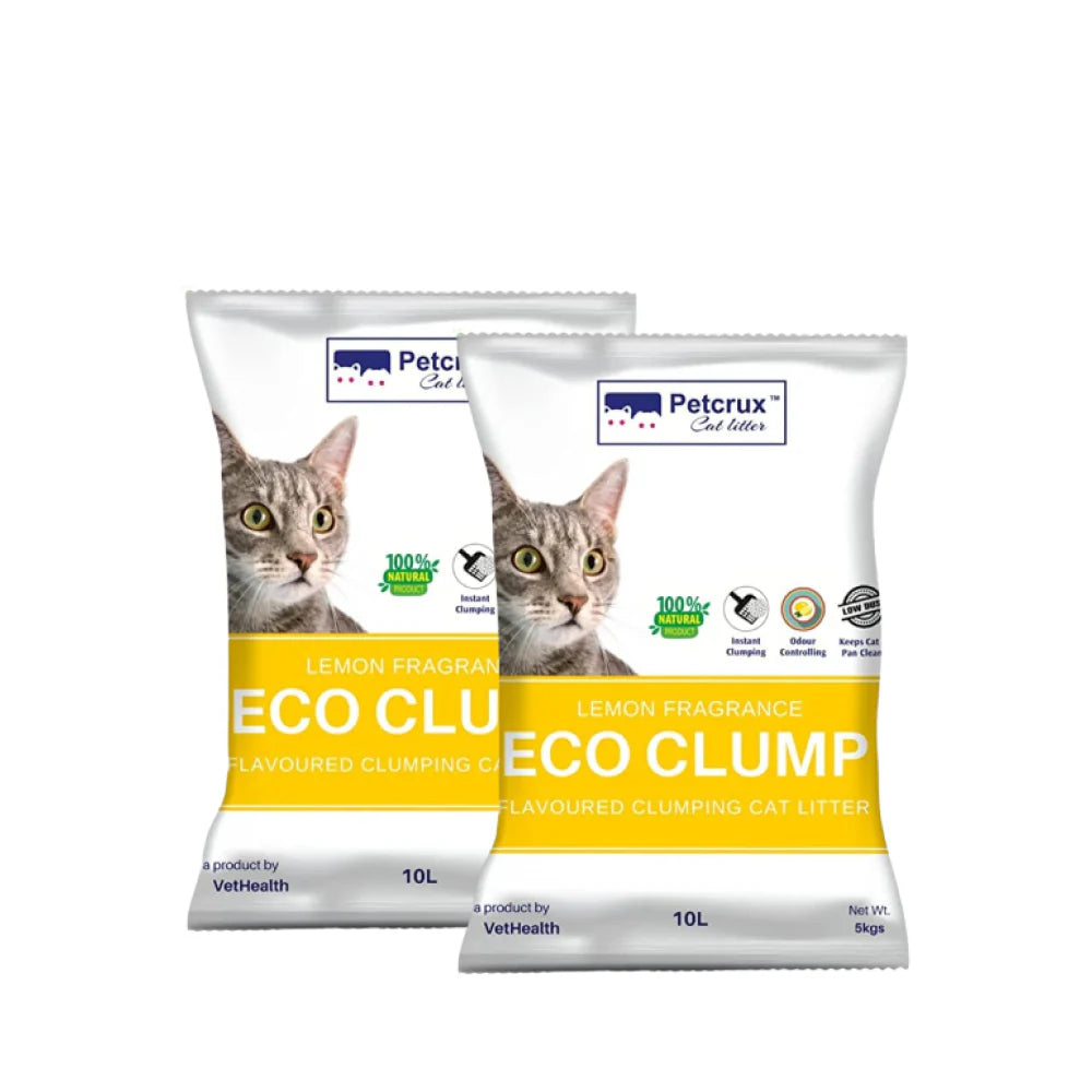 Petcrux Lemon Scented Eco Clumping Cat Litter