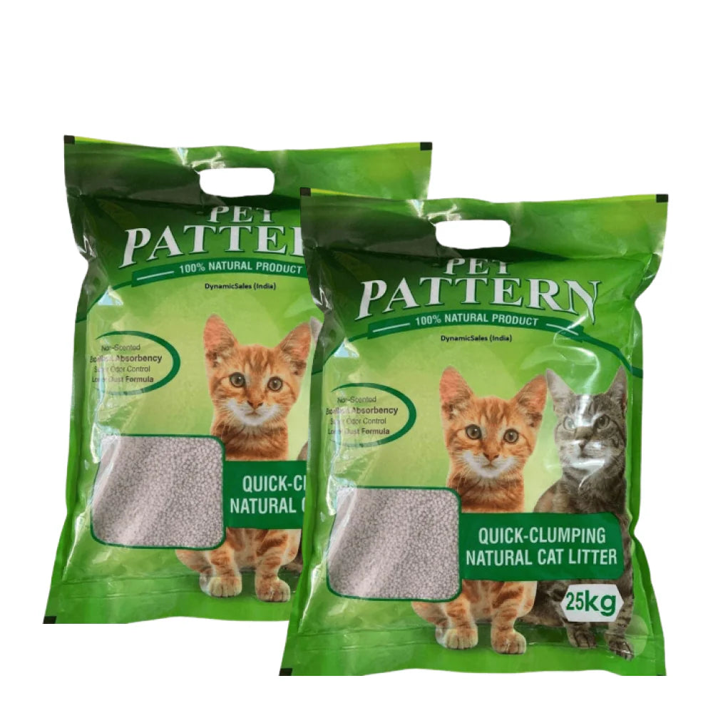 Pet Pattern Natural Unscented Clay Quick Clumping Cat Litter