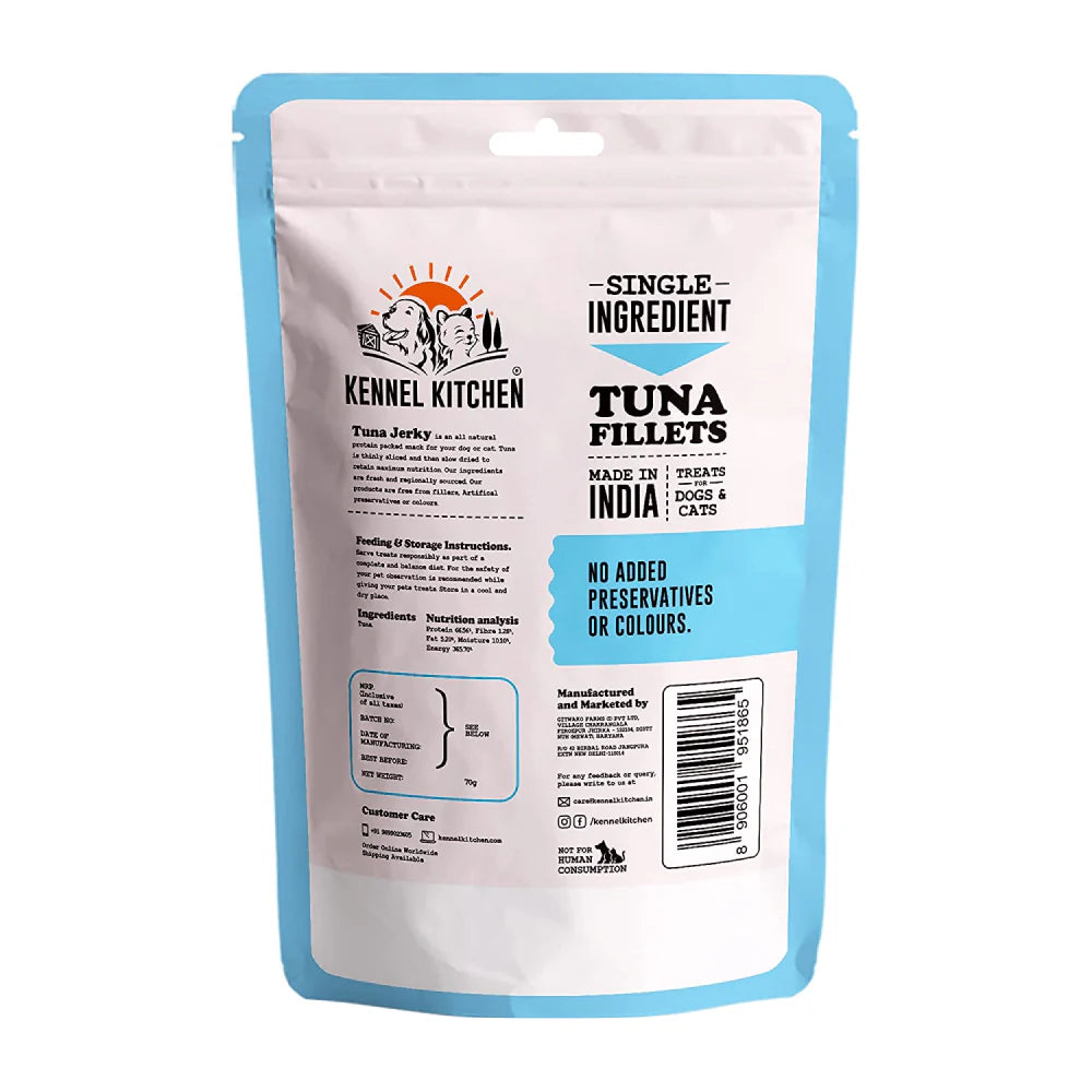 Kennel Kitchen Air Dried Tuna Fish Jerky Dog and Cats Treats