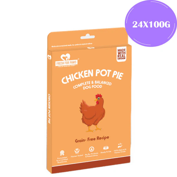 Fresh For Paws Chicken Pot Pie Wet Food for Cats and Dogs (100g)