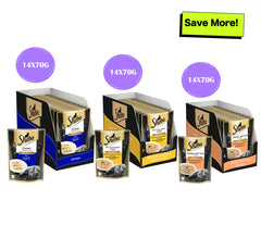 Sheba Chicken Loaf, Chicken With Tuna and Tuna Pumpkin & Carrot In Gravy Rich Premium Adult Fine Cat Wet Food Combo