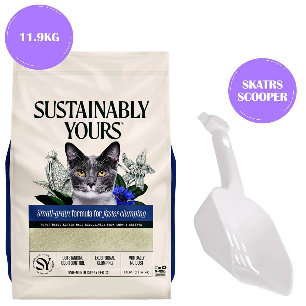 Sustainably Yours Multi Cat Plus Unscented Small Granules Cat Litter