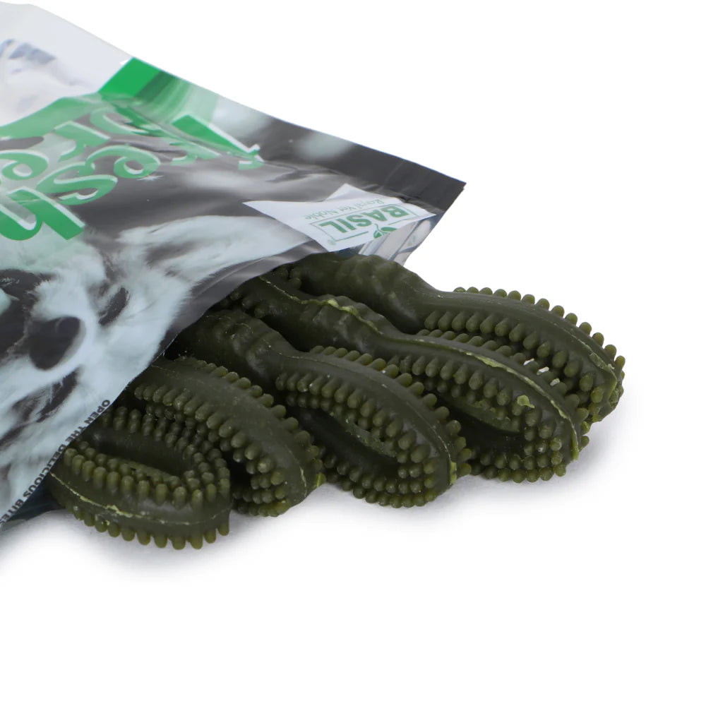 Basil Fresh Breath Chewy Bone Dog Treat