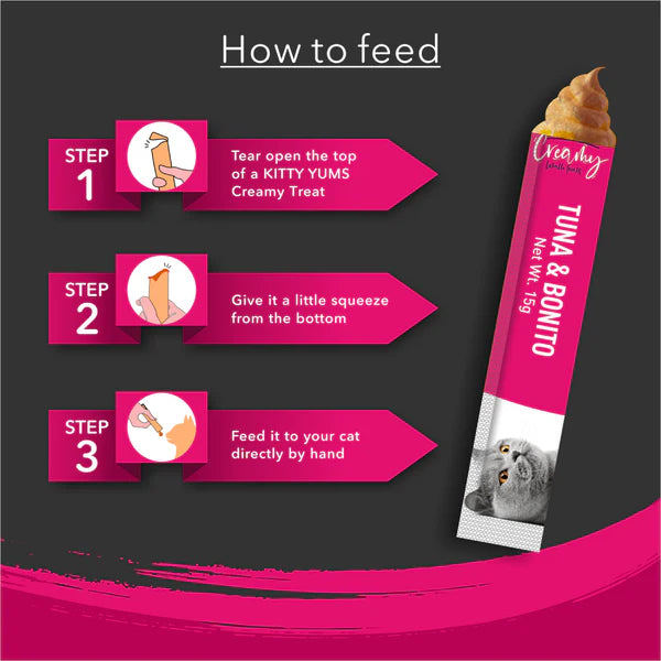 Kitty Yums Tuna & Bonito Creamy Cat Treats