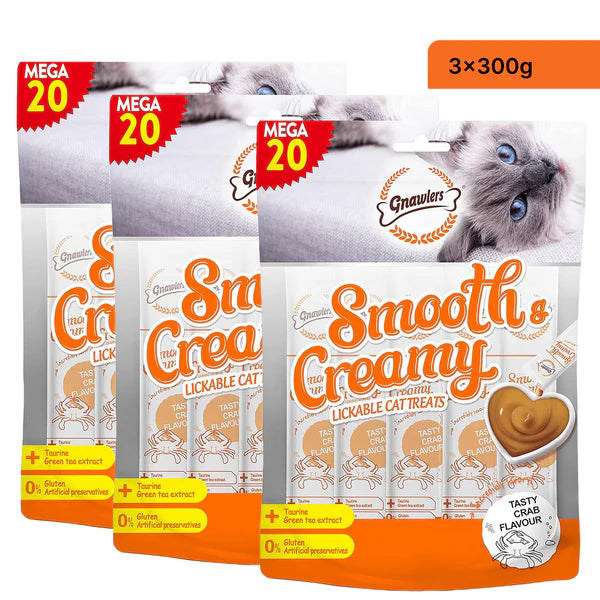 Gnawlers Crab Flavour Creamy Cat Treats