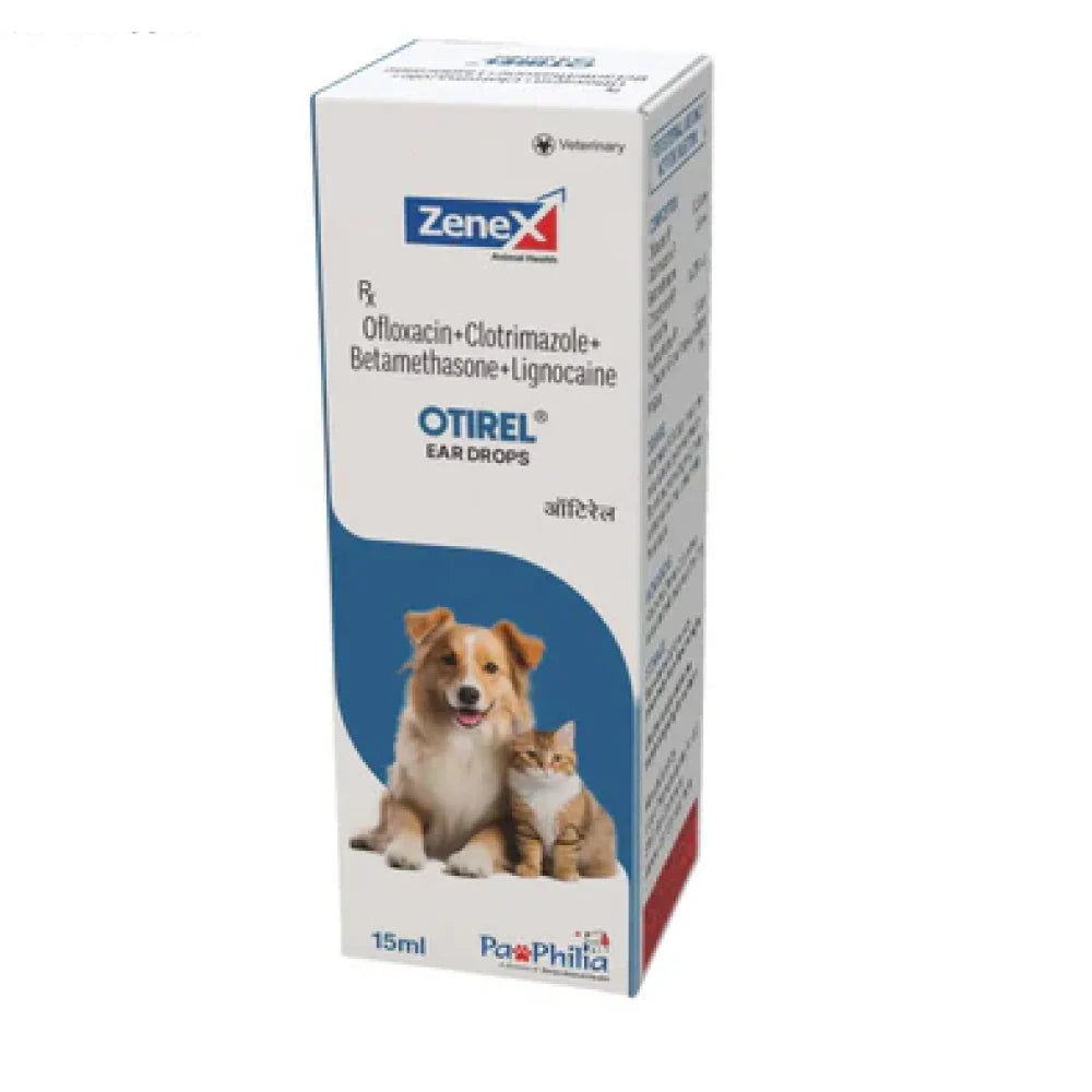 Zenex Otirel Ear Drop for Dogs and Cats