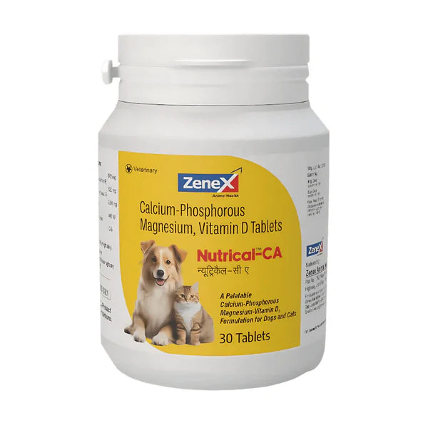 Zenex Nutrical CA Tablets Supplements for Dogs and Cats