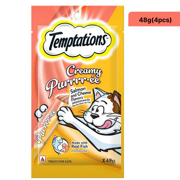 Temptations Purrrr ee Chicken & Tuna, Salmon & Cheese, Maguro & Scallop Cat Treats Combo