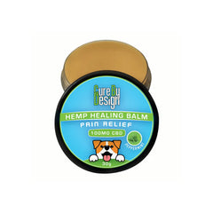Cure By Design 100mg CBD Pain Relief Hemp Healing Balm for Dogs and Cats
