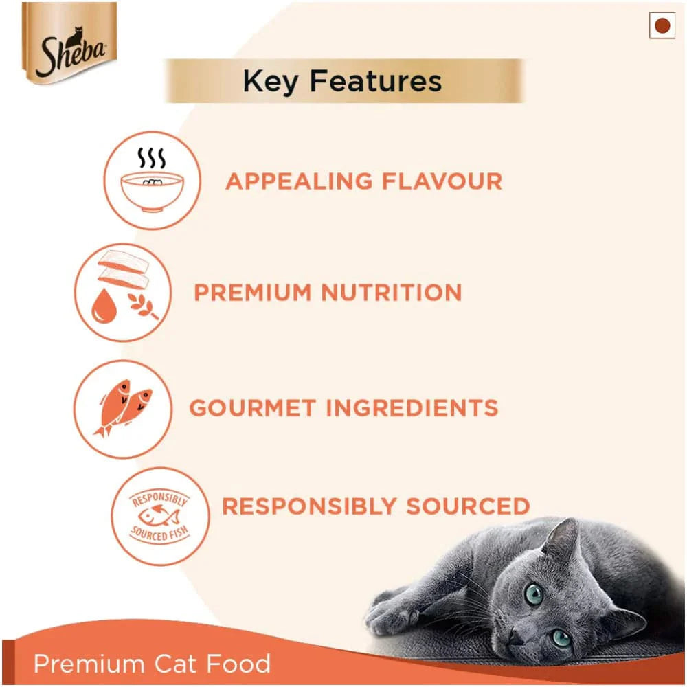 Sheba Fish with Sasami and Skipjack & Salmon Fish Mix Cat Wet Food Combo