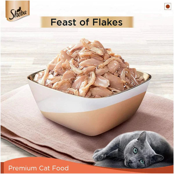 Sheba Fish with Sasami and Skipjack & Salmon Fish Mix Cat Wet Food Combo