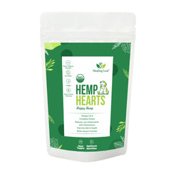 Healing Leaf Hemp Hearts for Dogs and Cats