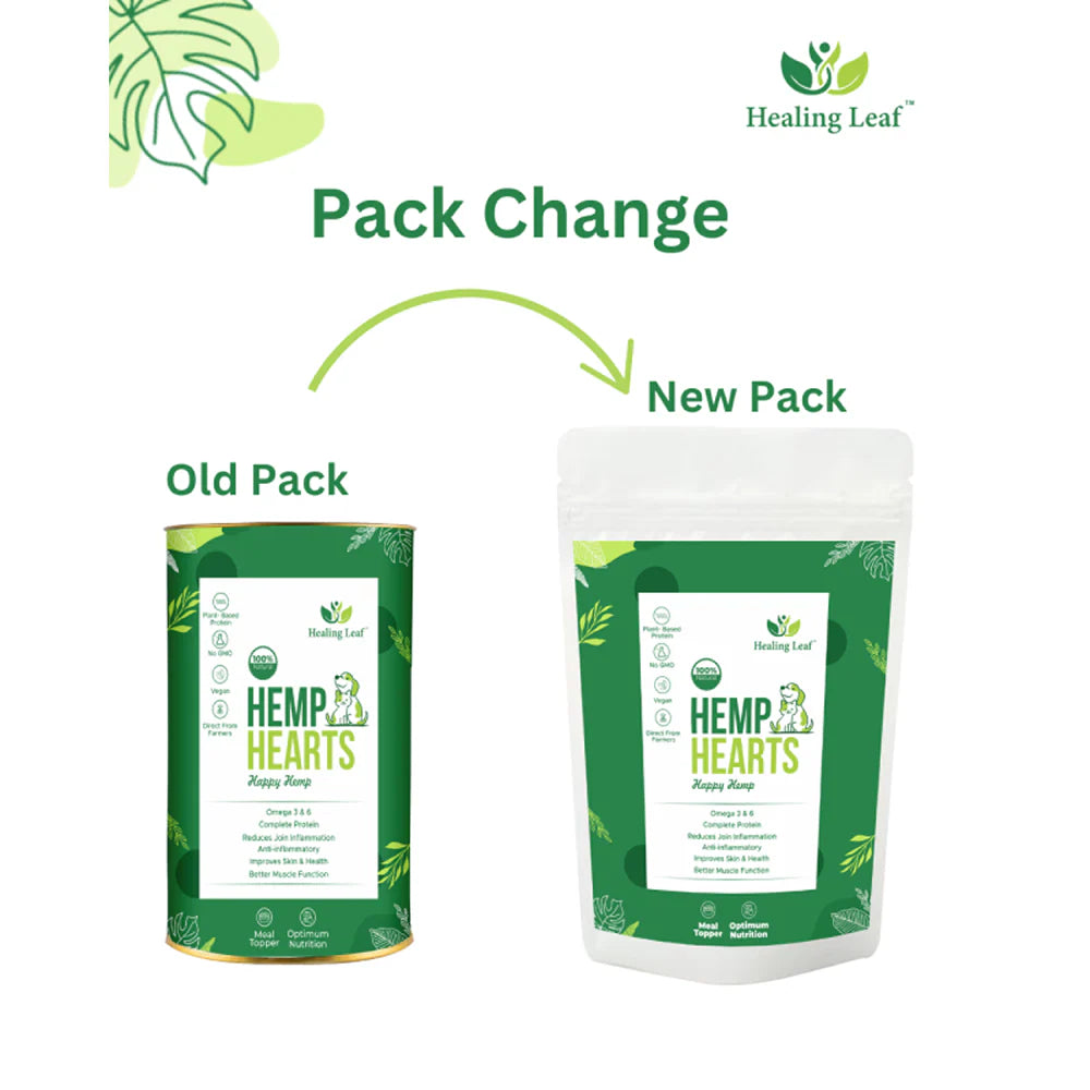 Healing Leaf Hemp Hearts for Dogs and Cats