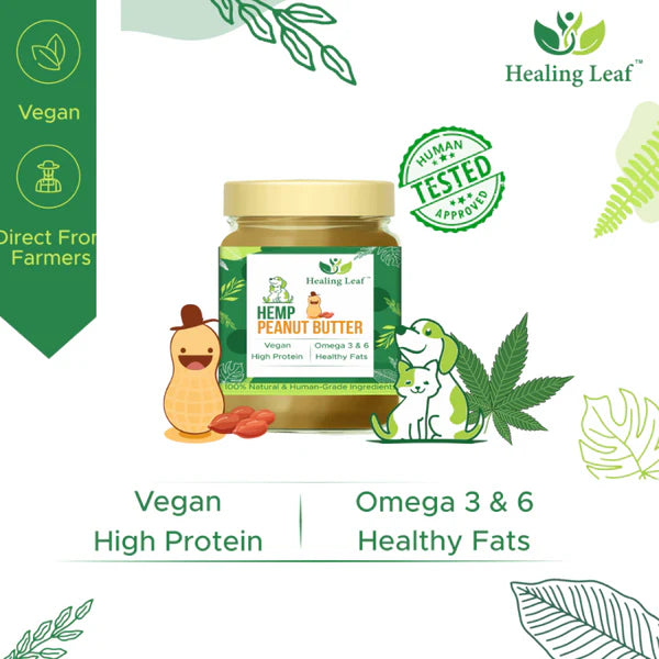 Healing Leaf Hemp Pumpkin Treats and Peanut Butter for Dogs Combo