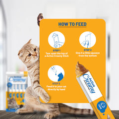 Active Lickable Crab Creamy Cat Treats