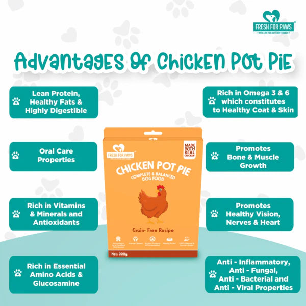 Fresh For Paws Chicken Pot Pie Wet Food for Cats and Dogs (300g)