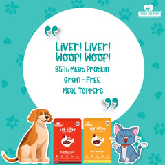 Fresh For Paws Chicken Liver Pumpkin Liv Love & Chicken Liver Carrot Liv Love Supplement for Dogs