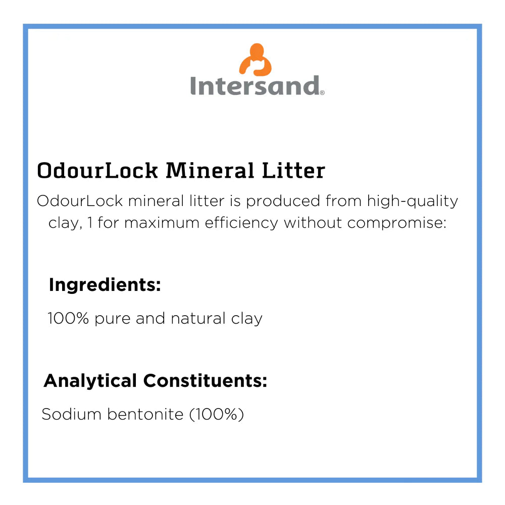 Intersand Scented Odour Lock Calming Baby Powder Cat Litter