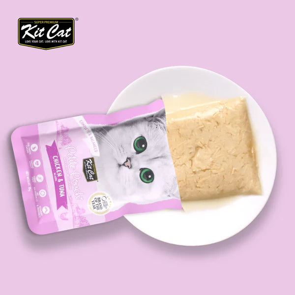 Kit Cat Chicken & Tuna, Chicken & Salmon, Tuna & Salmon Fish Cat Wet Food Combo