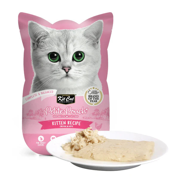 Kit Cat Kitten Chicken, Classic Tuna and Tuna & Salmon Fish Cat Wet Food Combo
