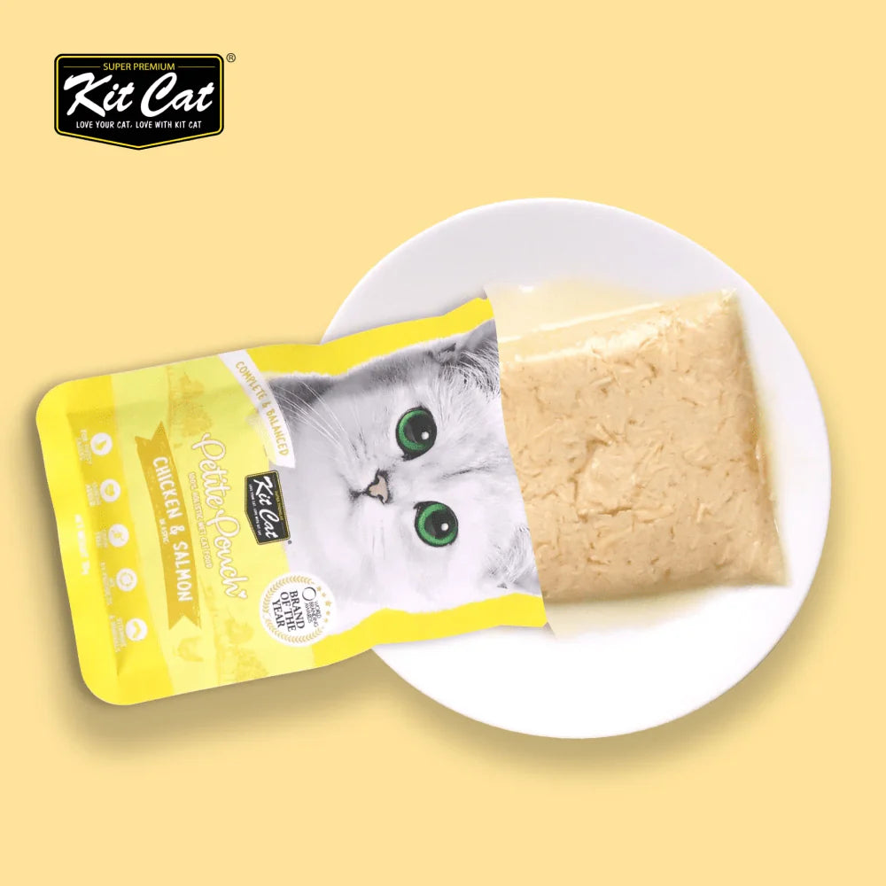Kit Cat Chicken and Salmon Cat Wet Food (Buy 2 Get 1 Free)