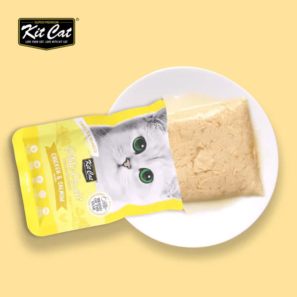 Kit Cat Chicken & Tuna, Chicken & Salmon and Classic Tuna Cat Wet Food Combo
