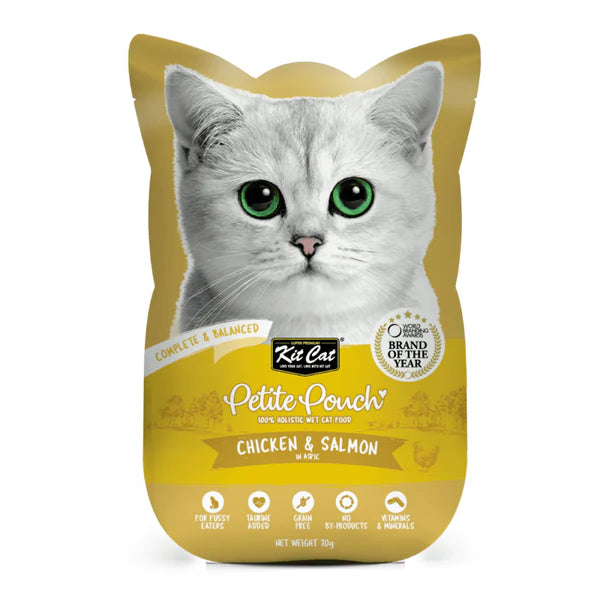 Kit Cat Chicken & Tuna, Chicken & Salmon and Classic Tuna Cat Wet Food Combo