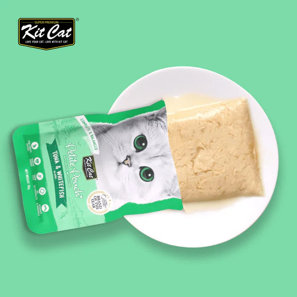 Kit Cat Tuna & White Fish, Chicken & Salmon and Chicken & Tuna Cat Wet Food Combo