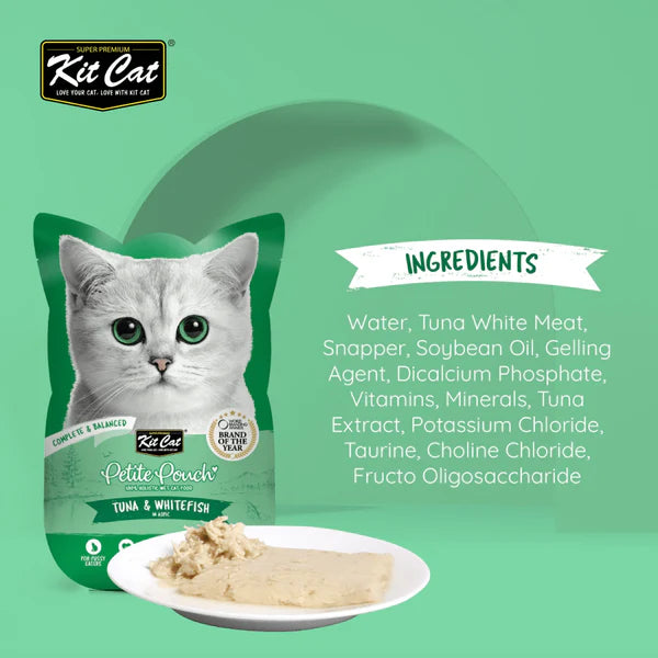 Kit Cat Tuna & White Fish, Chicken & Salmon and Chicken & Tuna Cat Wet Food Combo