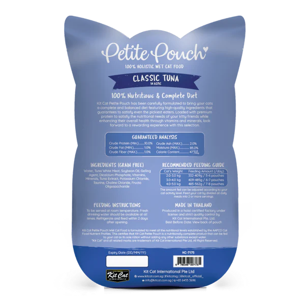 Kit Cat Tuna and White Fish, Tuna & Salmon Fish and Classic Tuna Cat Wet Food Combo