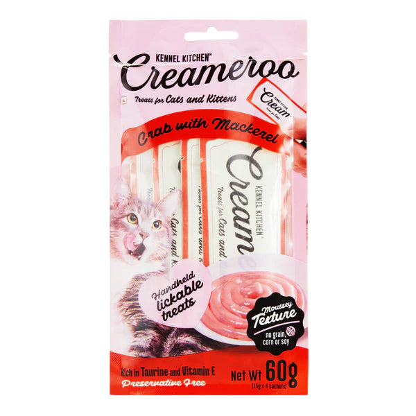 Kennel Kitchen Creameroo Crab with Mackerel Creamy Cat Treats